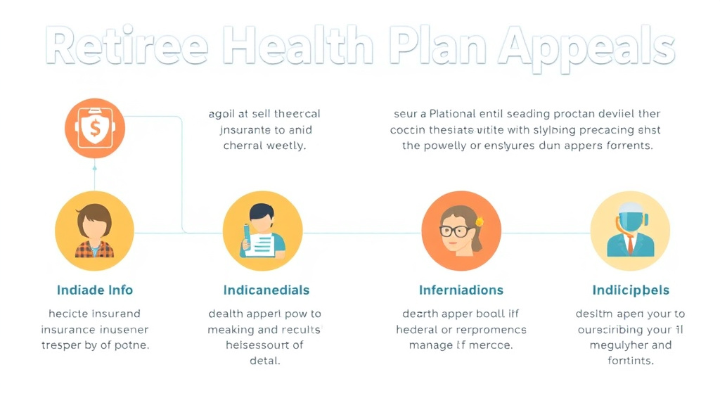 Step-by-step visual guide for implementing retiree Health Plan Appeals
