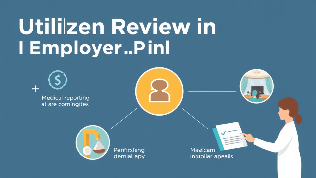Action-oriented illustration showing how to apply utilization Review in Employer Plans