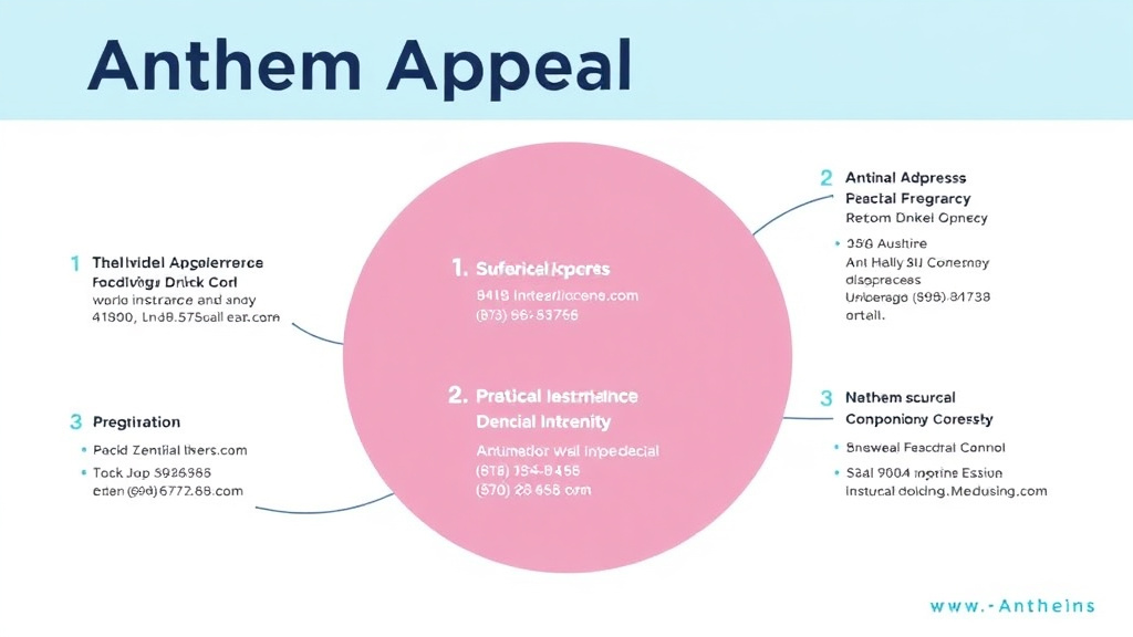 Process flow illustration for putting anthem Appeals Contact Information and Addresses into action