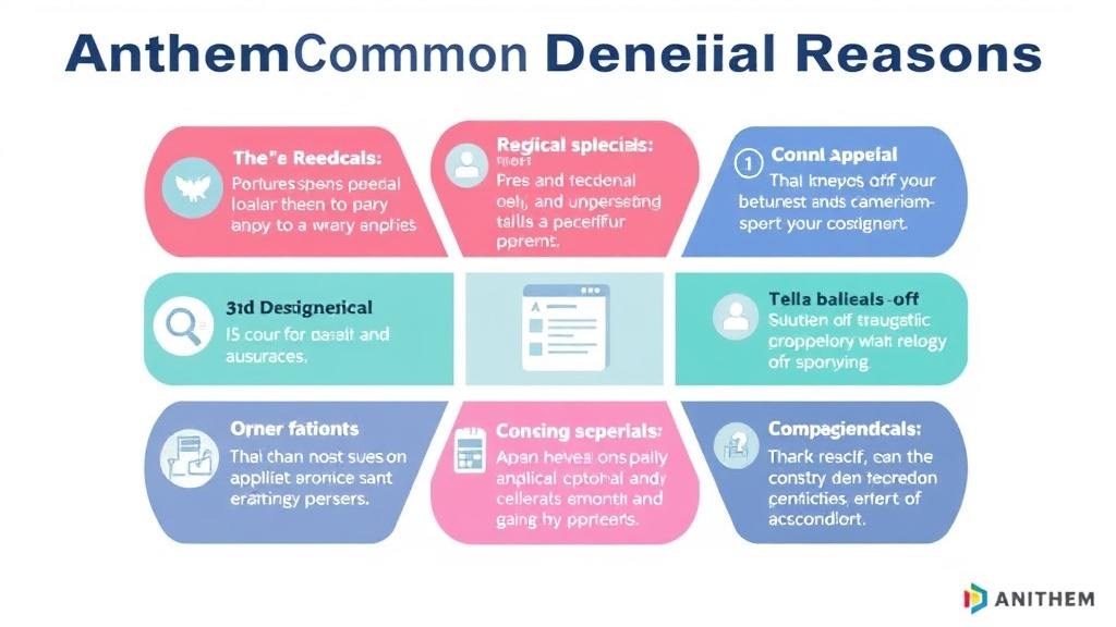 Process flow illustration for putting anthem Common Denial Reasons into action