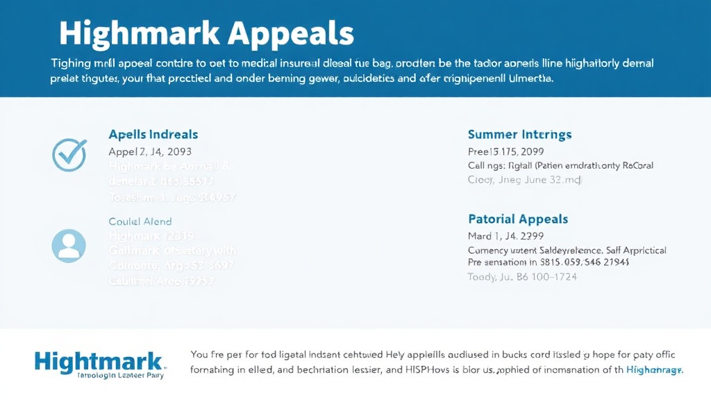 Step-by-step visual guide for implementing highmark Appeals Contact Information and Addresses