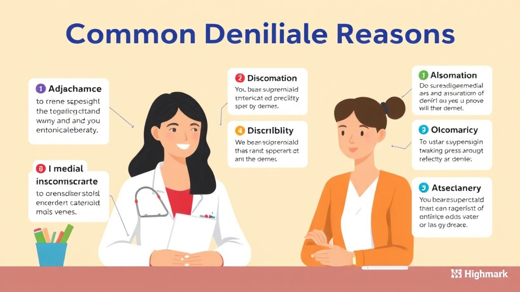 Detailed visual representation of highmark Common Denial Reasons