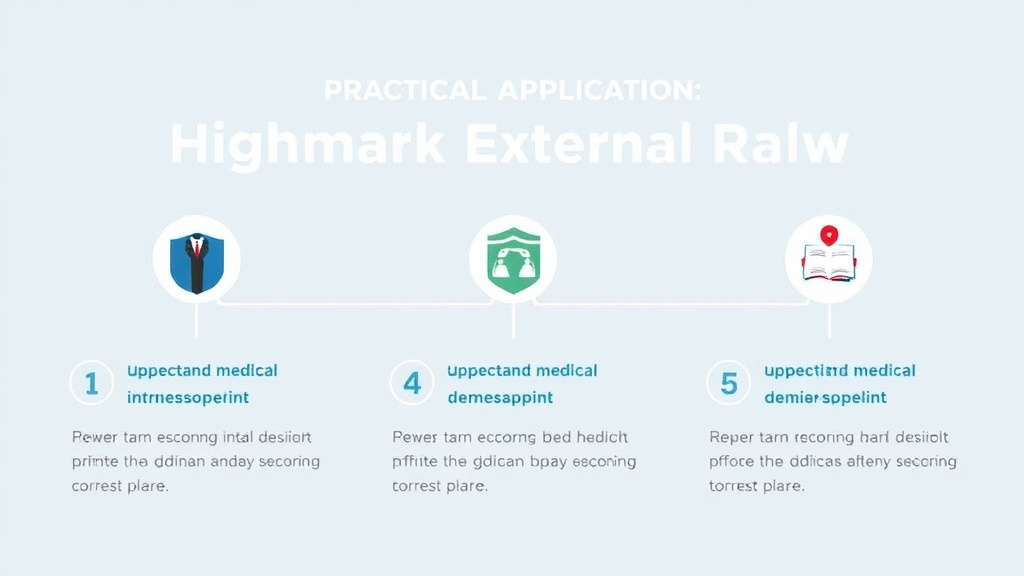 Process flow illustration for putting highmark External Review After {name} Denial into action