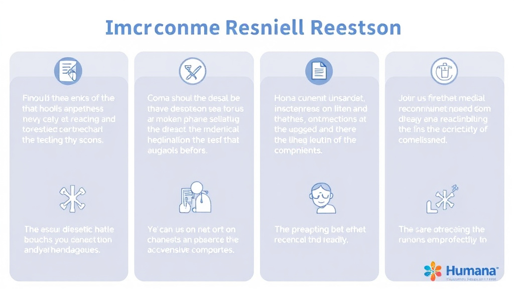 Process flow illustration for putting humana Common Denial Reasons into action