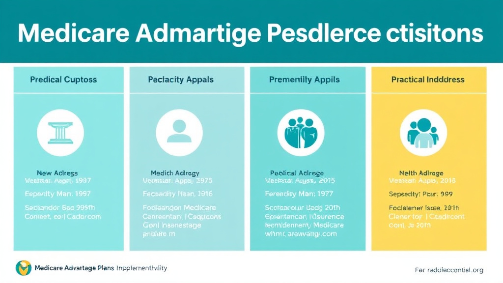 Action-oriented illustration showing how to apply medicare Advantage Plans Appeals Contact Information and Addresses