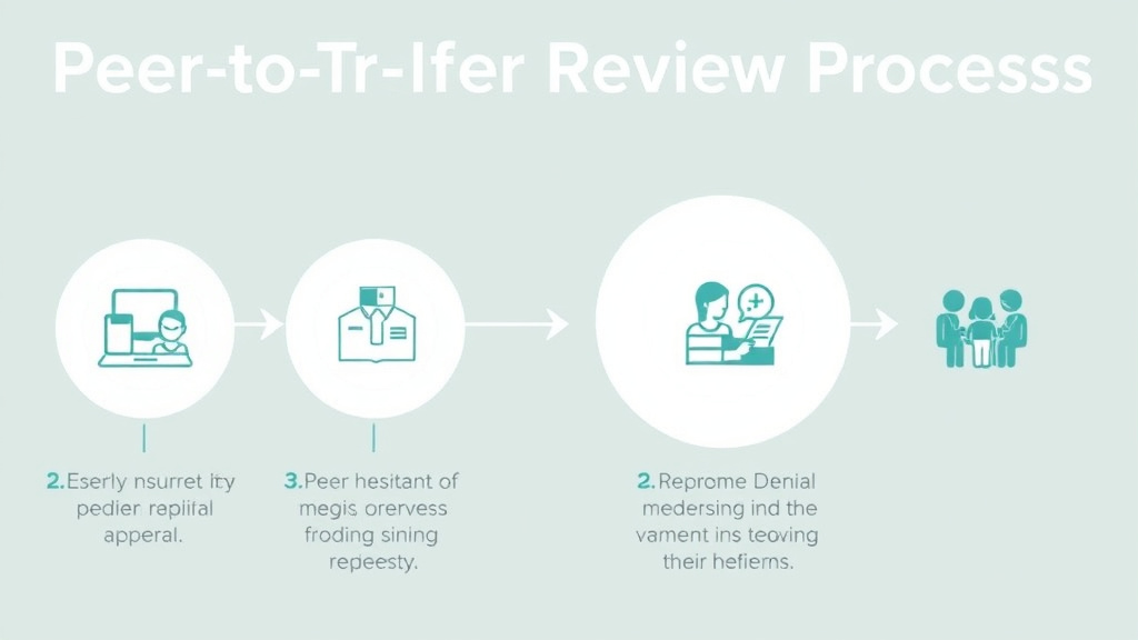Step-by-step visual guide for implementing molina Healthcare Peer-to-Peer Review Process
