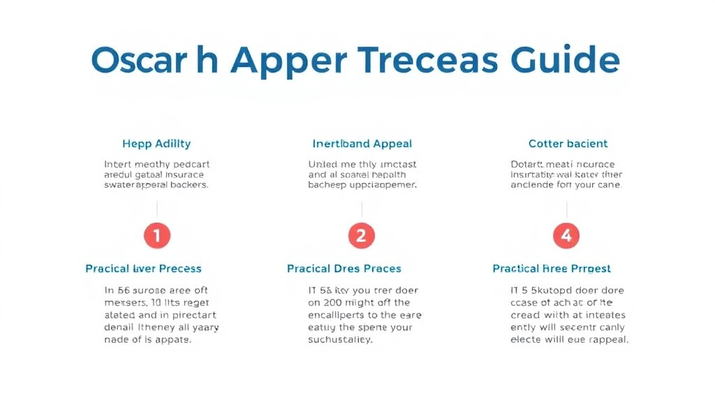 Action-oriented illustration showing how to apply oscar Health Appeal Process Guide