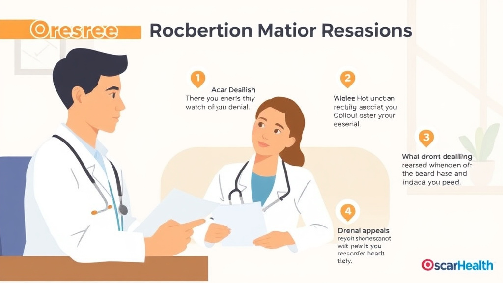 Action-oriented illustration showing how to apply oscar Health Common Denial Reasons