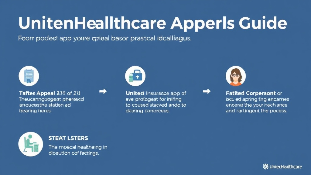 Process flow illustration for putting unitedHealthcare Appeal Process Guide into action