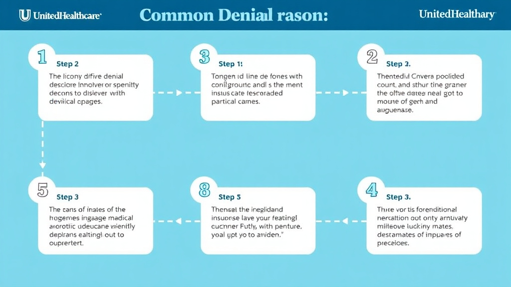 Step-by-step visual guide for implementing unitedHealthcare Common Denial Reasons