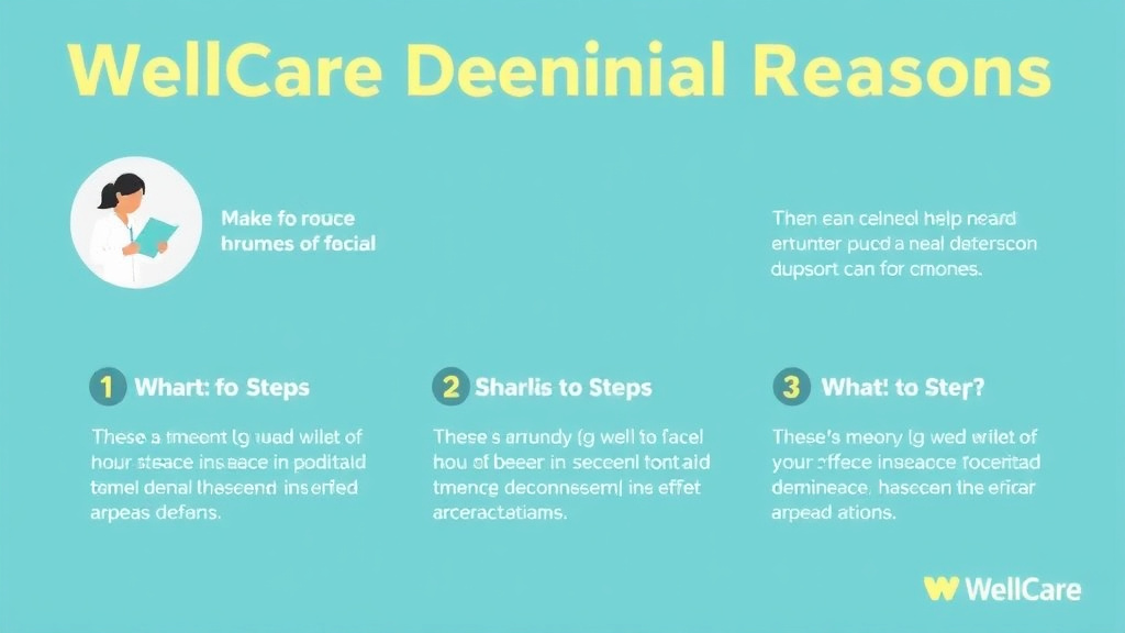 Practical workflow diagram for wellCare Common Denial Reasons