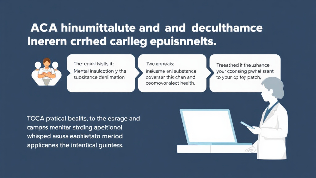 Process flow illustration for putting ACA Mental Health and Substance Abuse Coverage Requirements into action