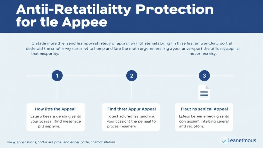 Step-by-step visual guide for implementing anti-Retaliation Protections for Filing Appeals