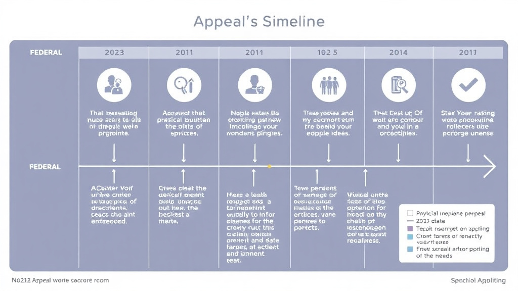 Practical workflow diagram for appeal Rights Timeline Summary: Federal and State