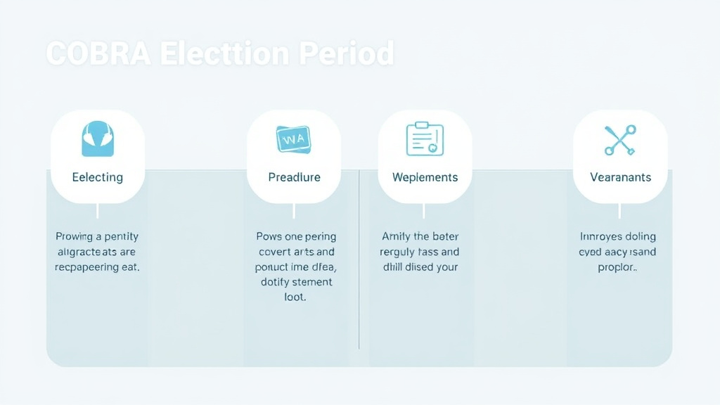 Step-by-step visual guide for implementing COBRA Election Period and Deadlines