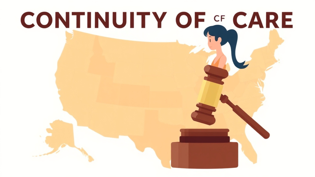 Conceptual diagram showing how continuity of Care Laws by State works in practice