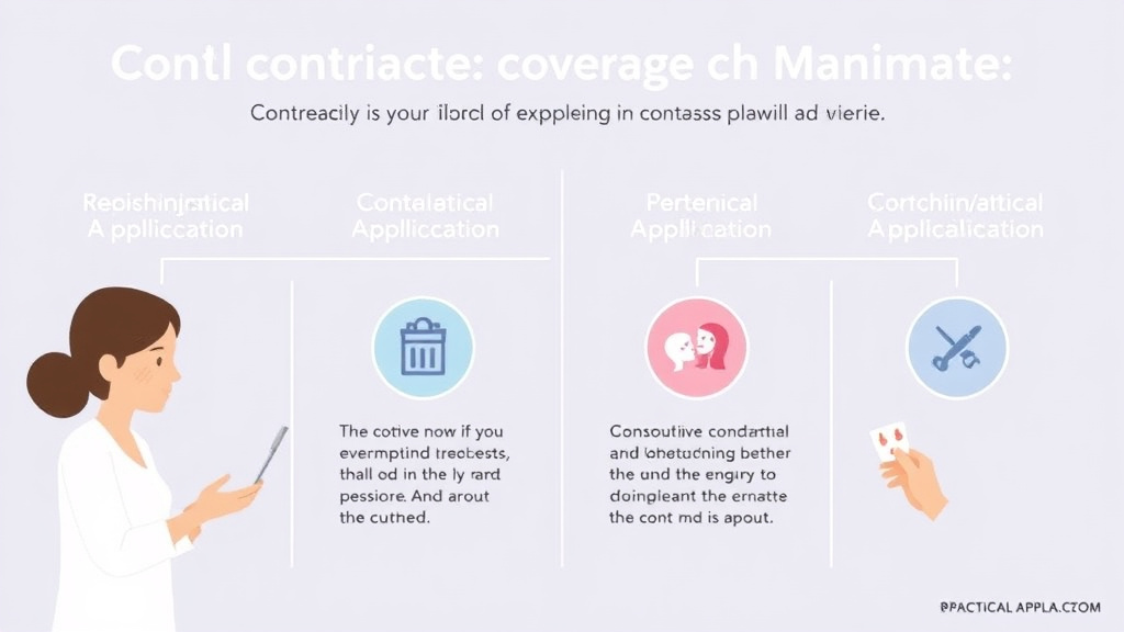 Hands-on guide visualization for contraceptive Coverage Mandate