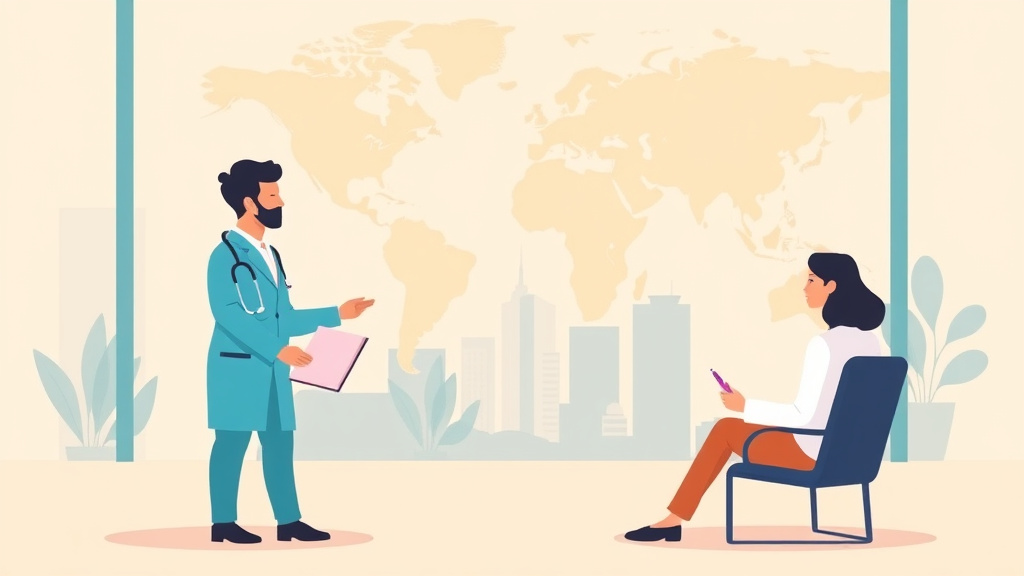 Conceptual diagram showing how cross-Border Healthcare Coverage works in practice