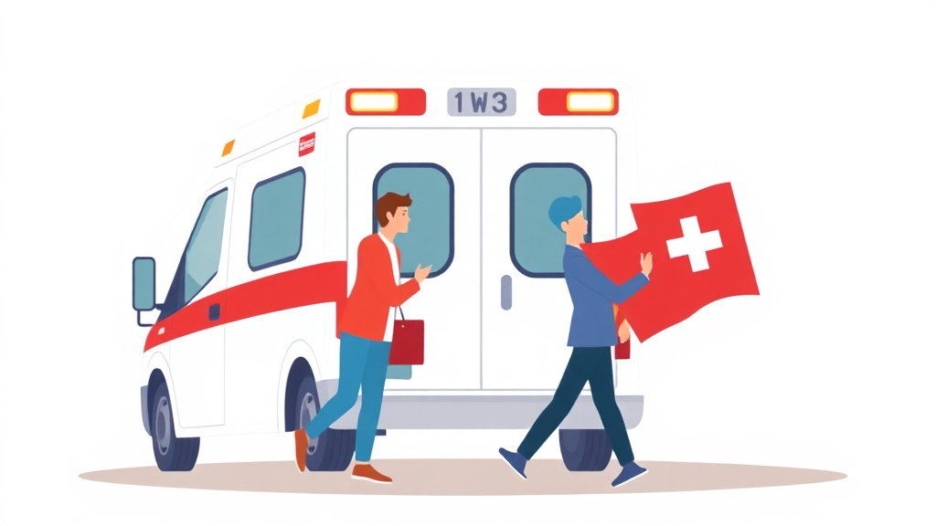 A professional illustration depicting emergency Services Coverage Rules