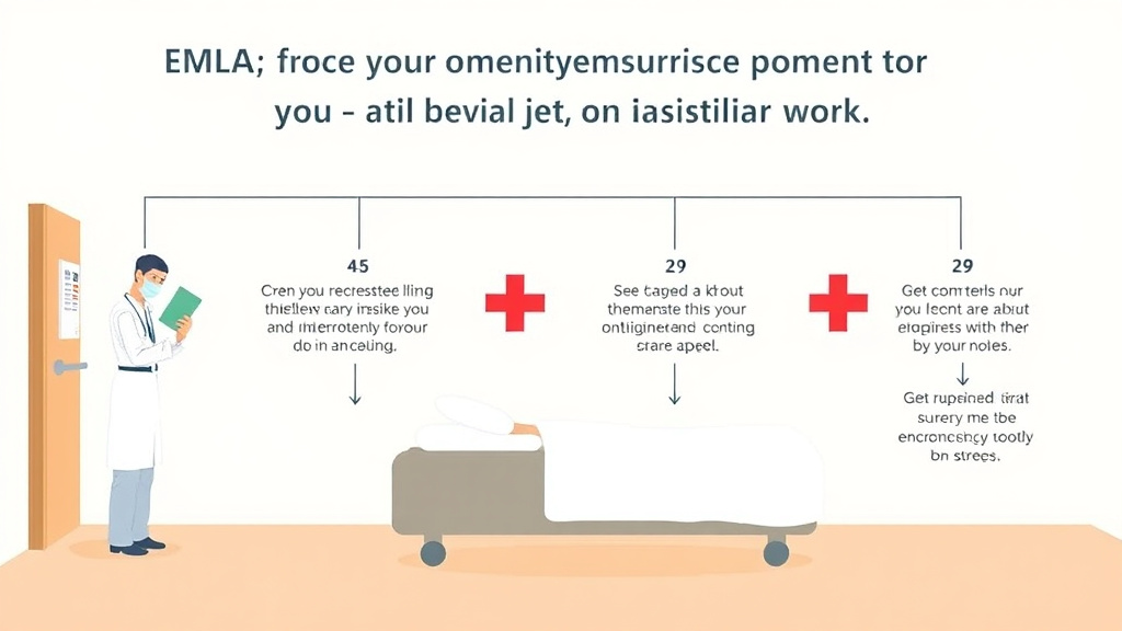 Real-world application diagram for EMTALA: Emergency Medical Treatment and Labor Act