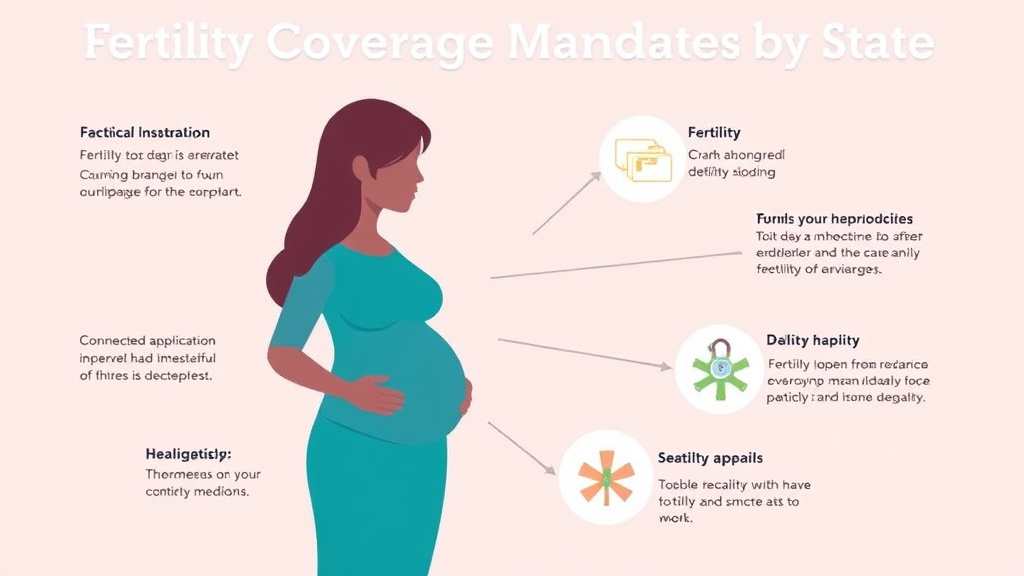 Action-oriented illustration showing how to apply fertility Coverage Mandates by State