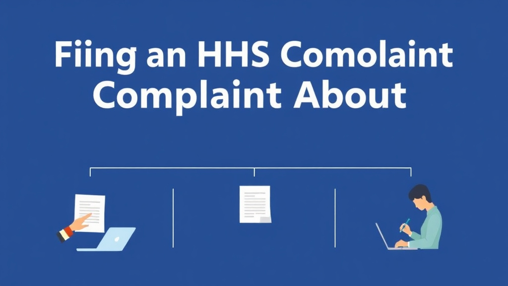 Process flow illustration for putting filing an HHS Complaint About Your Insurer into action