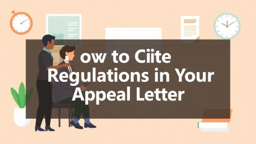 An informative visual explaining cite Regulations in Your Appeal Letter for beginners and professionals