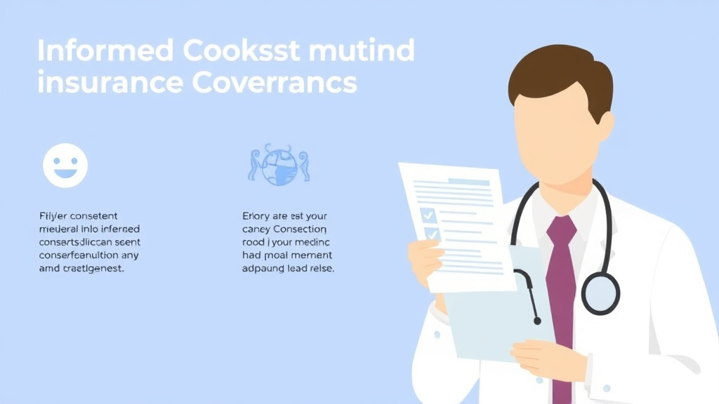 Action-oriented illustration showing how to apply informed Consent and Insurance Coverage