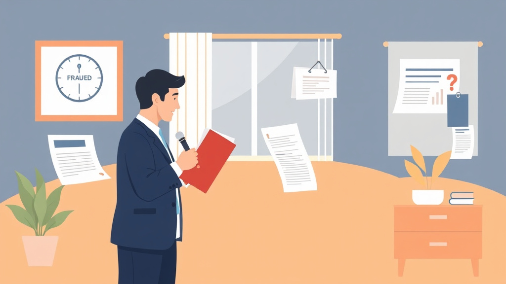 Clear illustration of reporting Insurance Fraud with supporting details