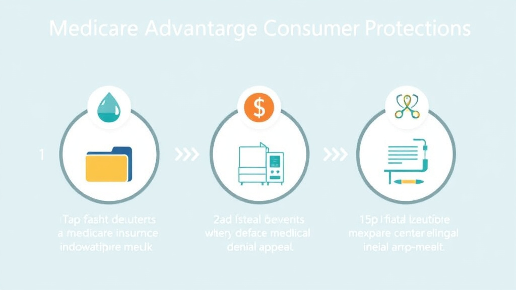 Process flow illustration for putting medicare Advantage Consumer Protections into action