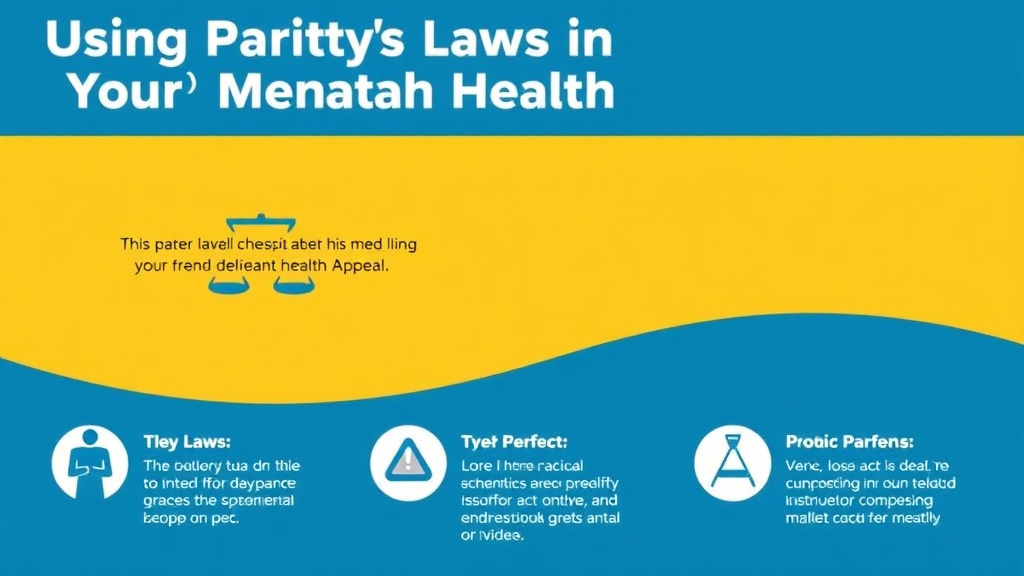 Practical workflow diagram for using Parity Laws in Your Mental Health Appeal