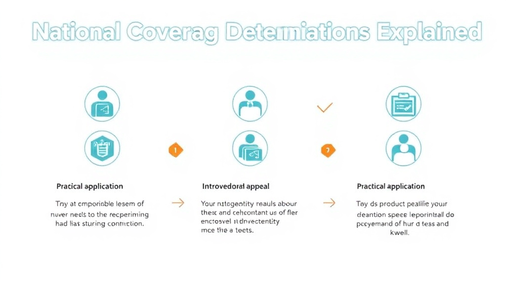 Process flow illustration for putting national Coverage Determinations Explained into action