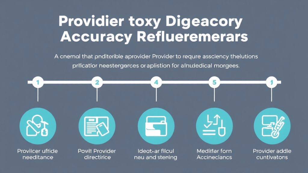 Step-by-step visual guide for implementing provider Directory Accuracy Requirements