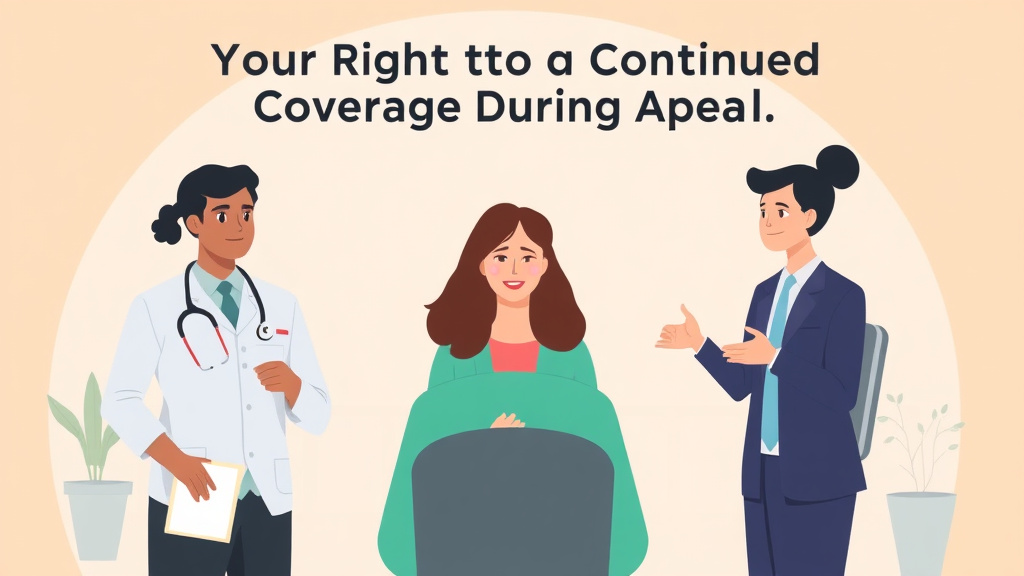 An informative visual explaining your Right to Continued Coverage During Appeal for beginners and professionals
