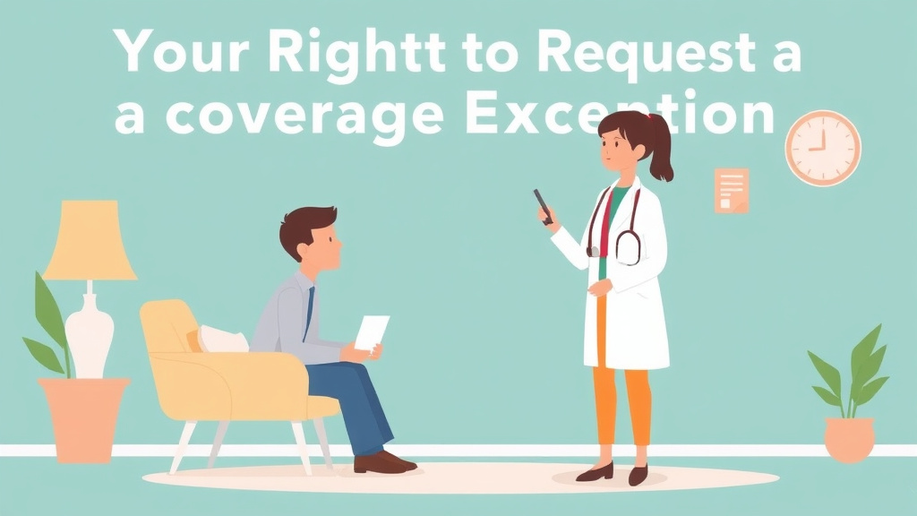 Conceptual diagram showing how your Right to Request a Coverage Exception works in practice