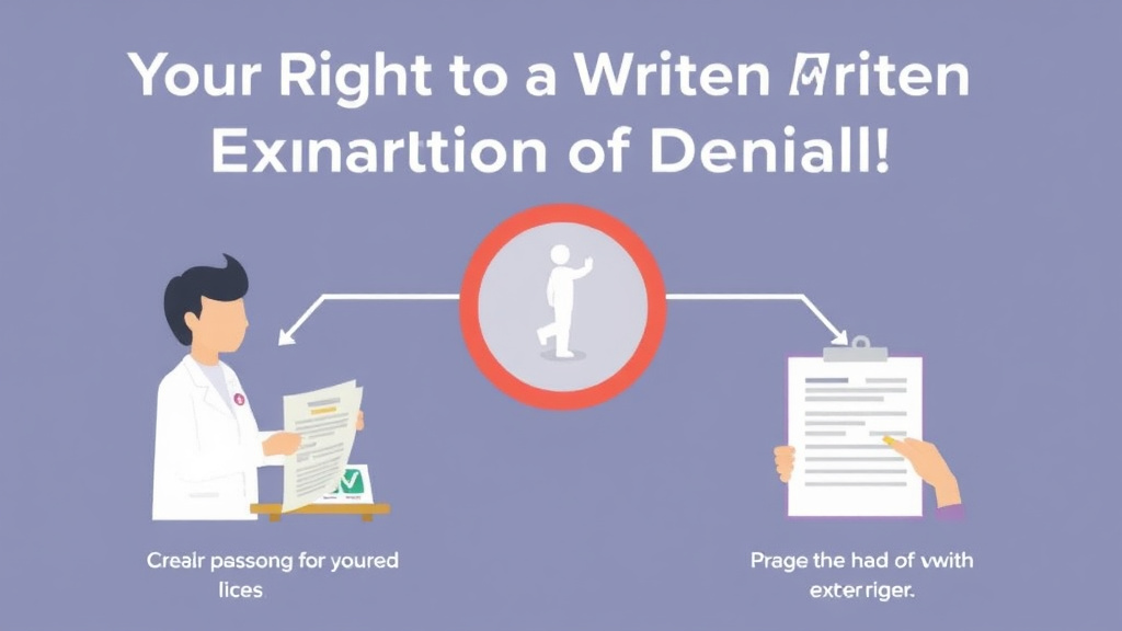 Real-world application diagram for your Right to a Written Explanation of Denial