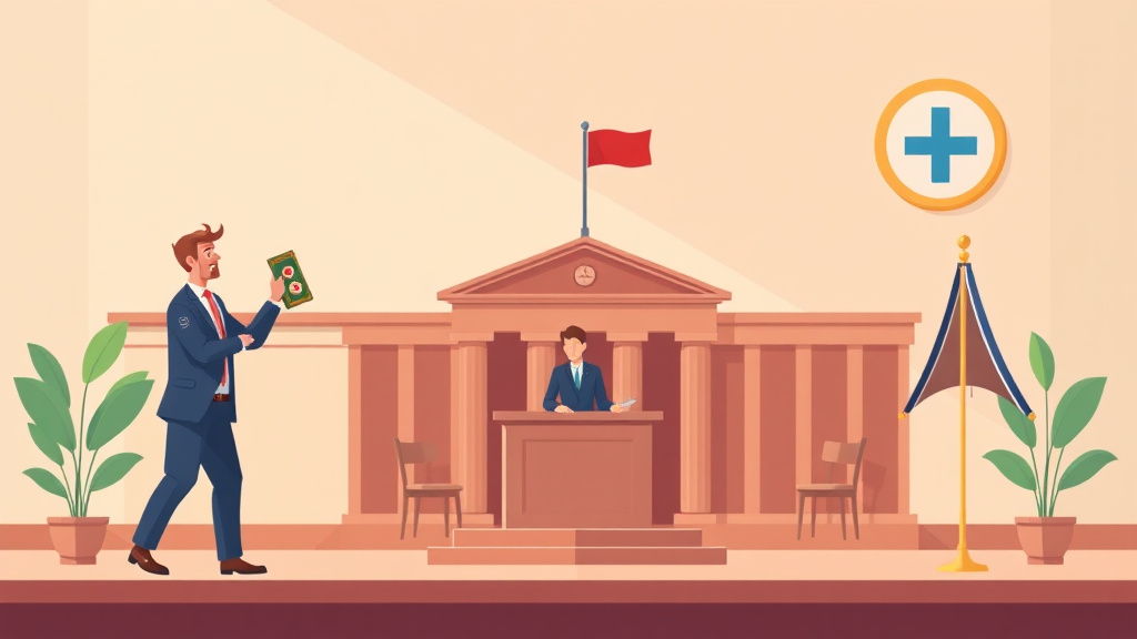 Visual overview of small Claims Court for Insurance Disputes with key concepts highlighted