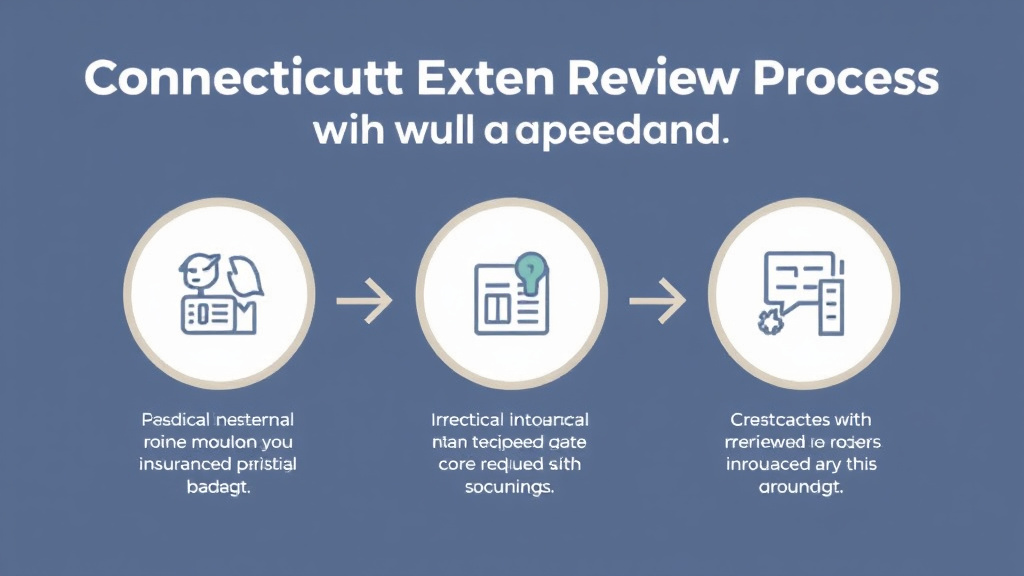 Process flow illustration for putting connecticut External Review Process for Insurance Denials into action