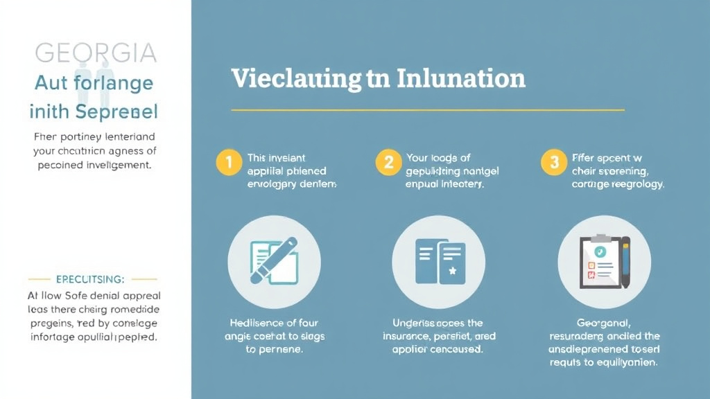 Practical checklist visual for georgia Insurance Appeal Rights and Regulations