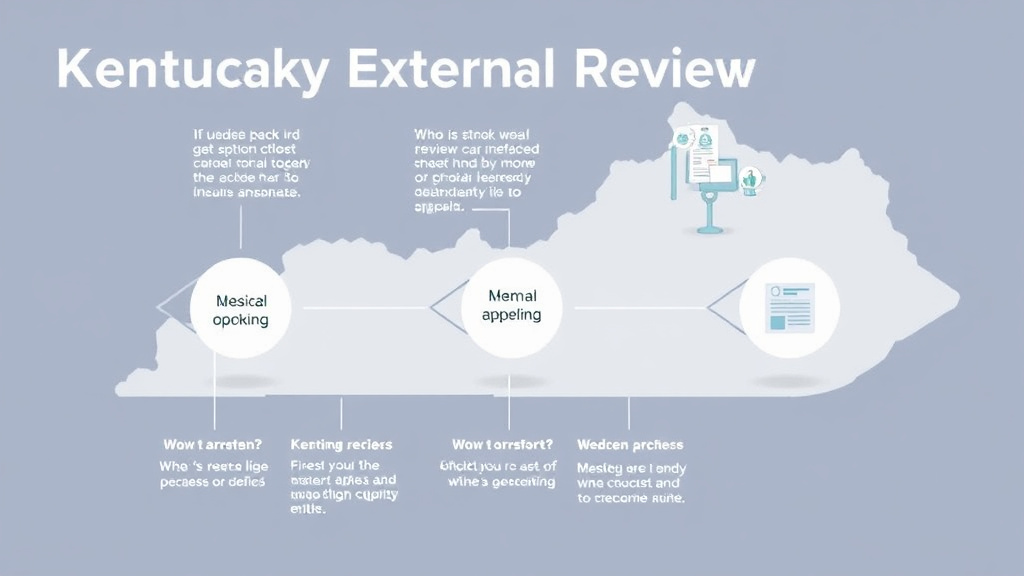 Process flow illustration for putting kentucky External Review Process for Insurance Denials into action