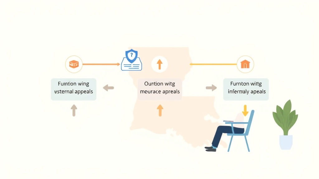 Clear illustration of louisiana External Review Process for Insurance Denials with supporting details
