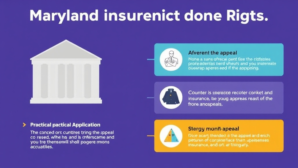 Action-oriented illustration showing how to apply maryland Insurance Appeal Rights and Regulations