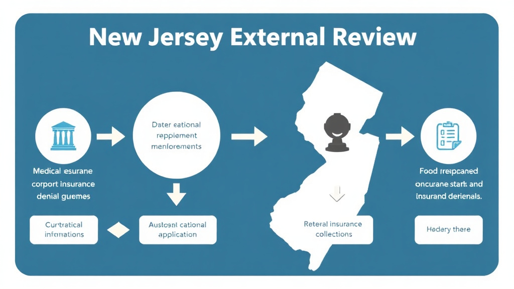 Action-oriented illustration showing how to apply new Jersey External Review Process for Insurance Denials