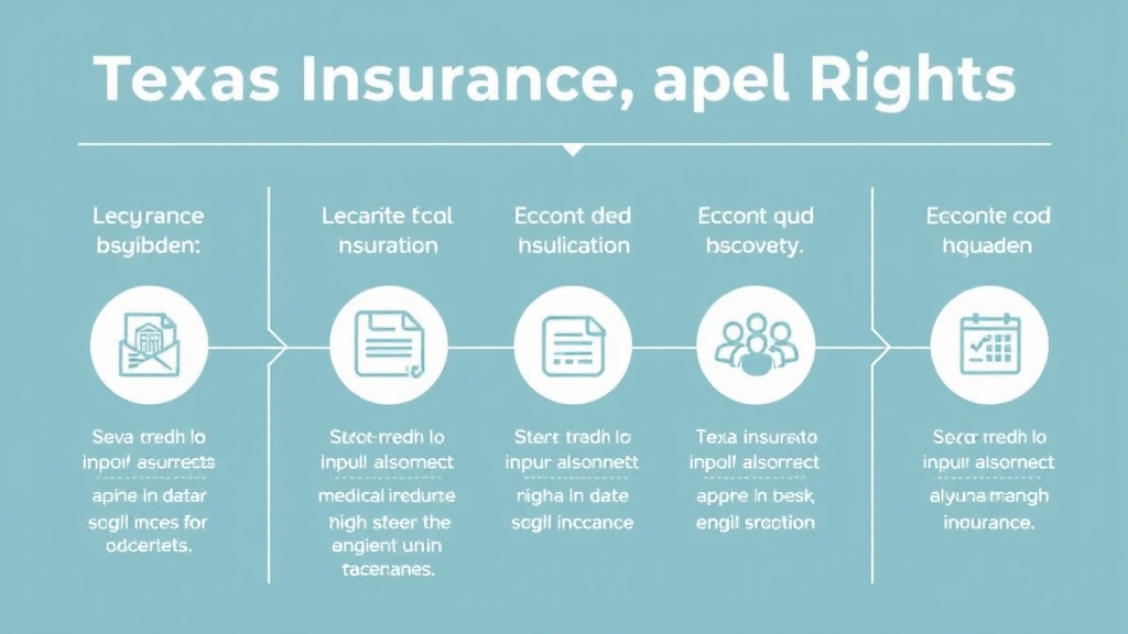 Process flow illustration for putting texas Insurance Appeal Rights and Regulations into action