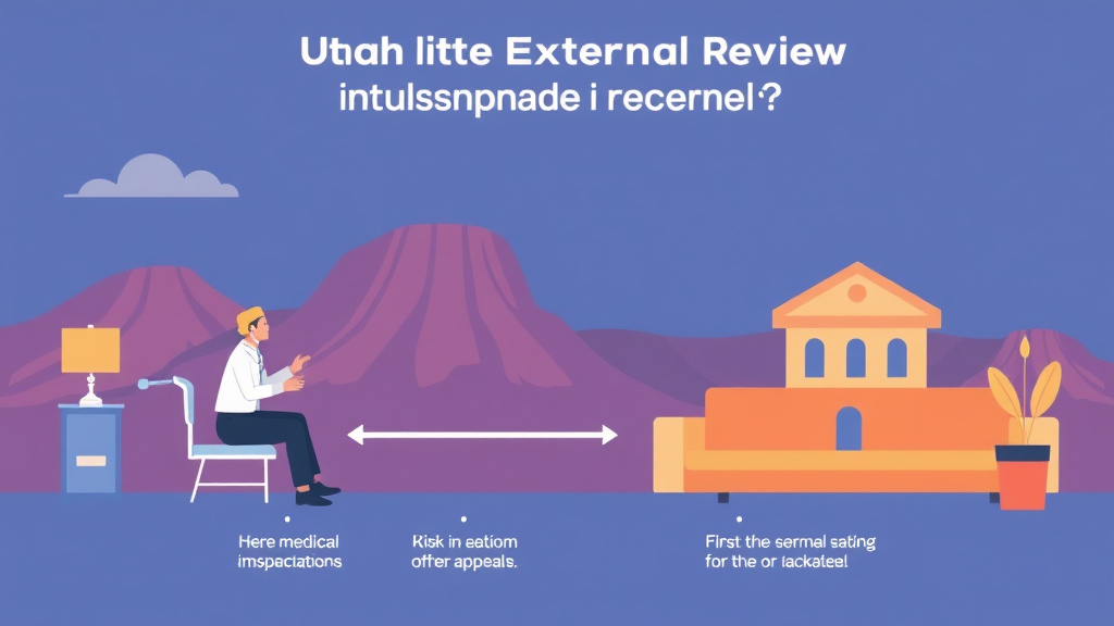 Educational graphic covering the essentials of utah External Review Process for Insurance Denials