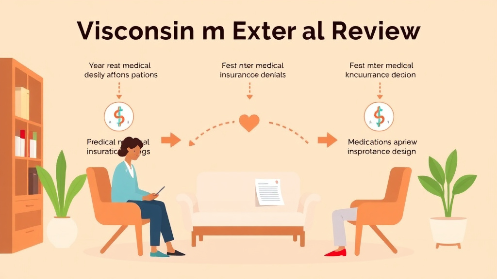 Conceptual diagram showing how wisconsin External Review Process for Insurance Denials works in practice